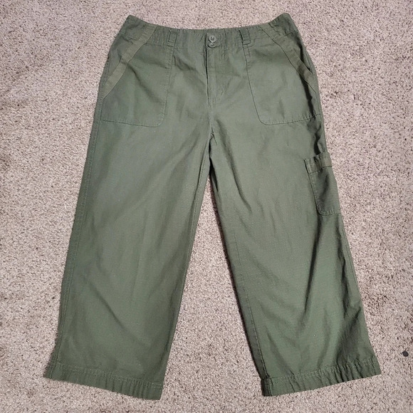 🔥 Liz Wear By Liz Claiborne Cargo Capris 6 - Picture 1 of 9